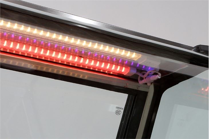 Direct Cooling Curved Glass Showcase Deli Meat Cooler